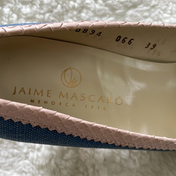 Jaime Mascaro Linone Jeans Serp Ros in Denim/Pink Size-EU 39/USA 8 NWT - Picture 13 of 14